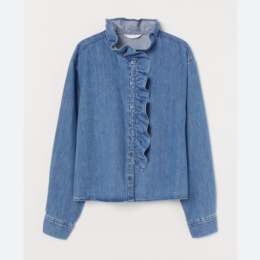 H&M denim blouse, size S